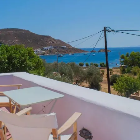 2 Bd House With Balcony & Sea View Patmos Town